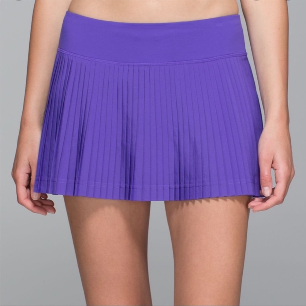 LuluLemon Pleat to Street Purple Skort